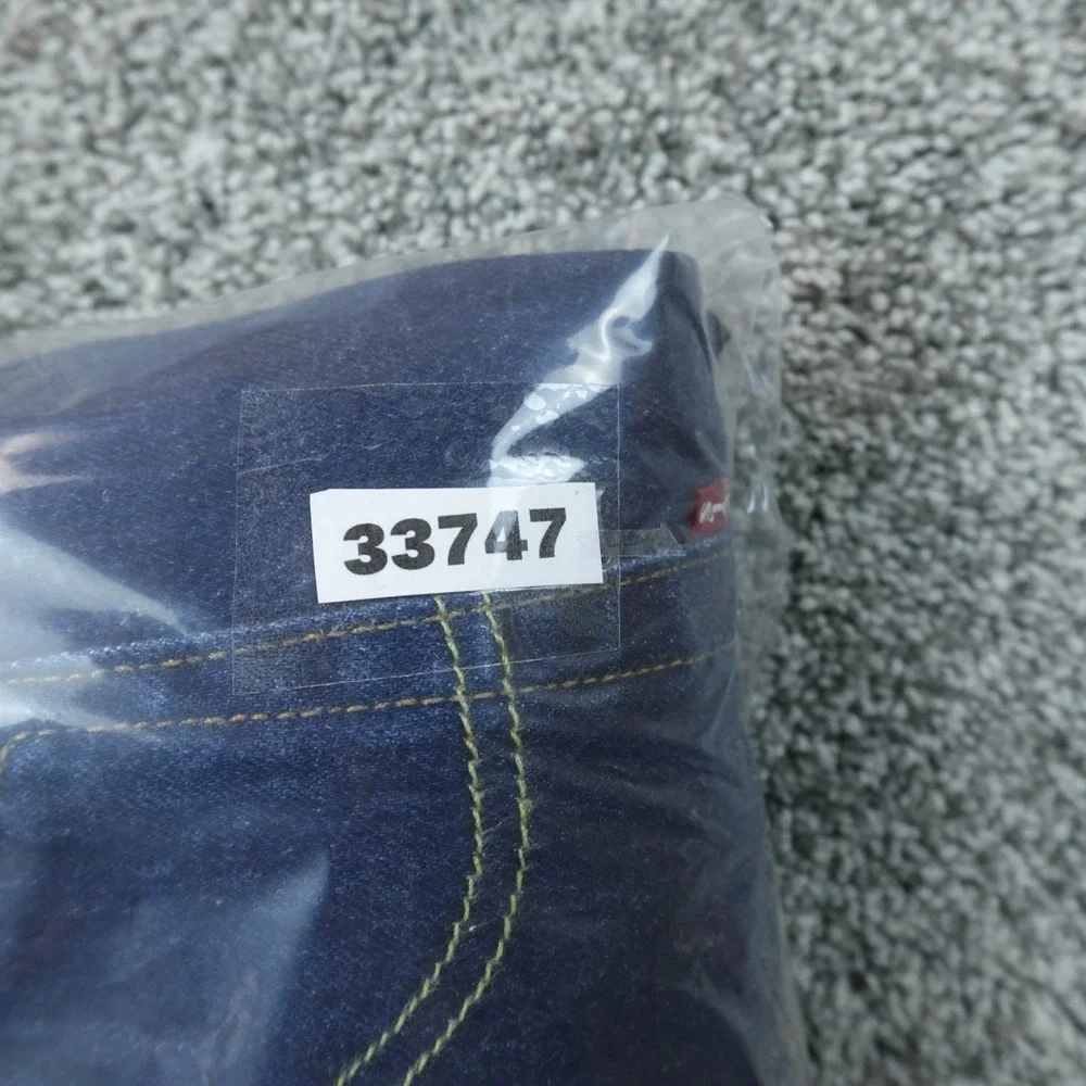 Levis Jeans Mens 28X30 Dark Blue Denim Pants 501 Straight Button Fly Premium